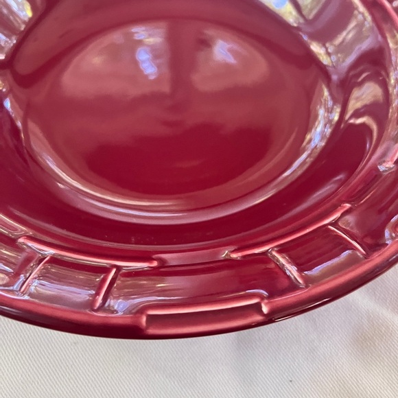 Red Longaberger 40oz Pasta Bowl - Picture 7 of 12